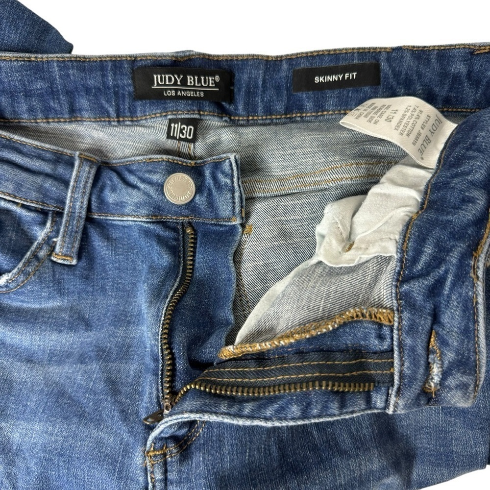 Judy Blue High Rise Skinny Jean Denim Medium Wash 11 30 - Picture 7 of 10